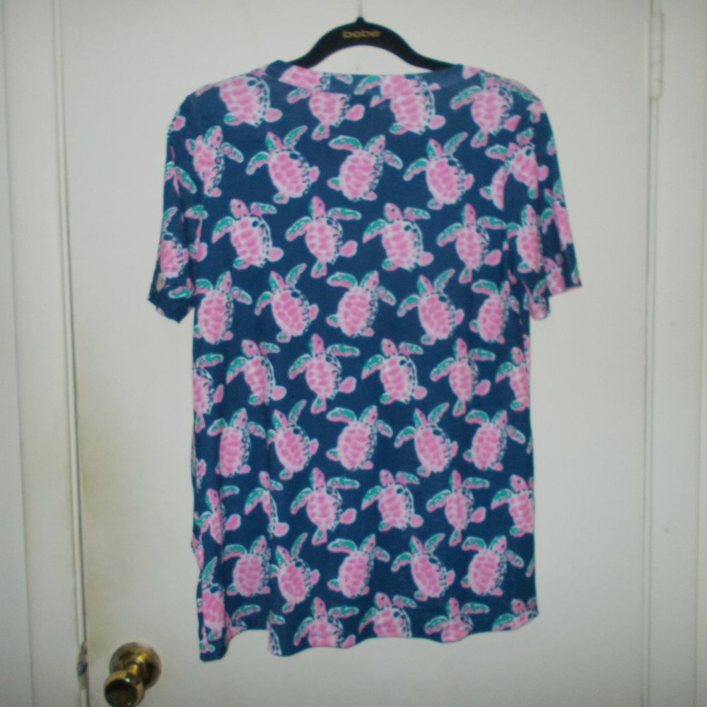 Simply Southern Turtle Top Multi Color Size Small - Picture 4 of 6